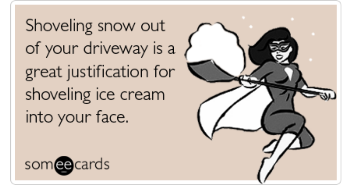 eat-ice-cream-after-shoveling-snow-of-snowstorm-seasonal-ecard