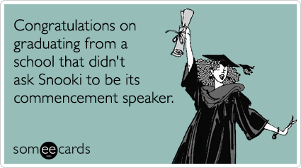 graduation congratulations school elementary Speaker Snooki Commencement Funny Graduation Ecard