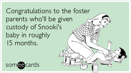 Congratulations to the foster parents who'll be given custody of Snooki's baby in roughly 15 months