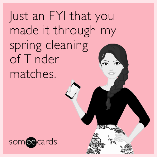 Tinder opener spring cleaning