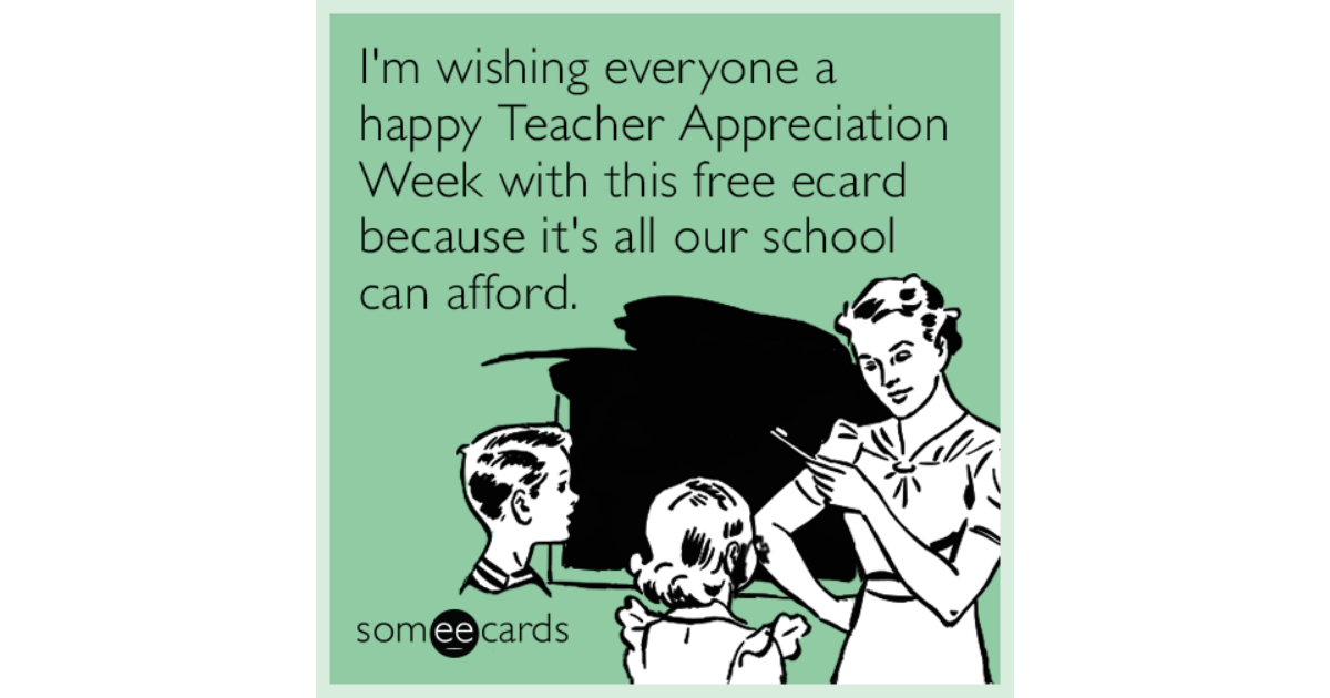 Awesome 80 Teachers Day Funny Card