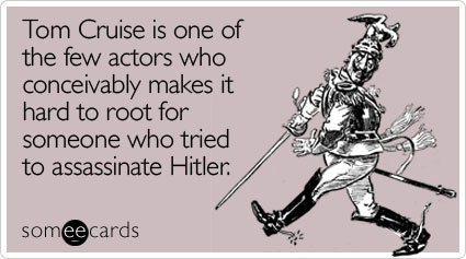 Tom Cruise is one of the few actors who conceivably makes it hard to root for someone who tried to assassinate Hitler