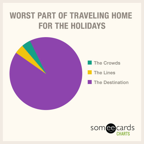 Worst part of traveling home for the holidays