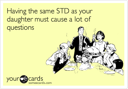 Having the same STD as your daughter must cause a lot of questions
