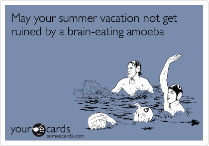 May your summer vacation not get ruined by a brain-eating amoeba
