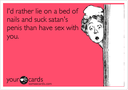 Sex on a bed of nails
