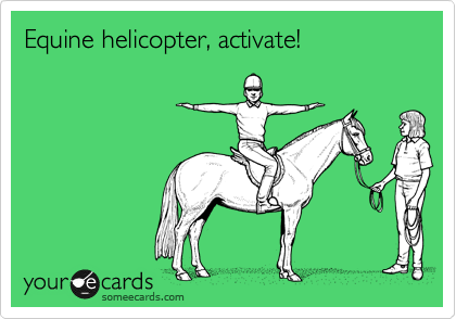 Equine helicopter, activate!