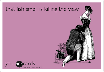 that fish smell is killing the view