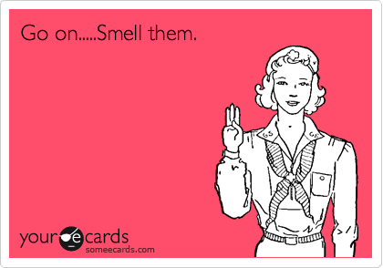 Go on.....Smell them.