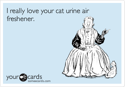 I really love your cat urine air freshener.