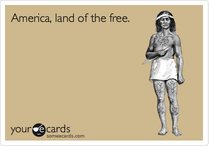 America, land of the free.