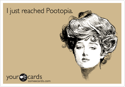 I just reached Pootopia.