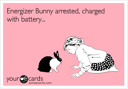 Energizer Bunny arrested, charged with battery...