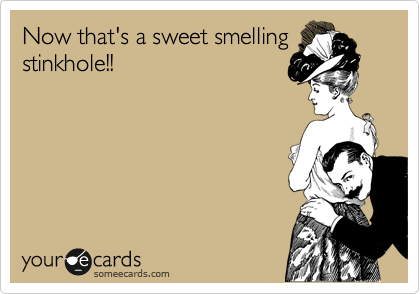 Now that's a sweet smelling
stinkhole!!