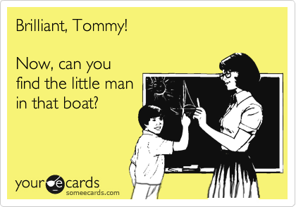little man in the boat