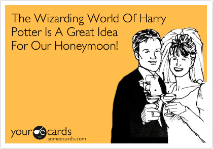 The Wizarding World Of Harry Potter Is A Great Idea
For Our Honeymoon!