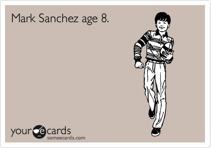 Mark Sanchez age 8. 