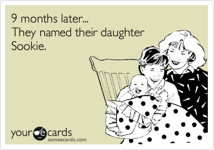 9 months later...
They named their daughter
Sookie.