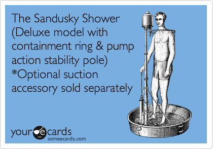The Sandusky Shower
%28Deluxe model with
containment ring & pump
action stability pole%29
*Optional suction
accessory sold separately