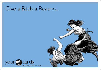 Give a Bitch a Reason...