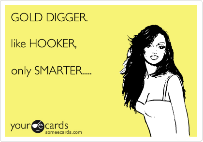 Gold Digger Meme Greeting Cards for Sale