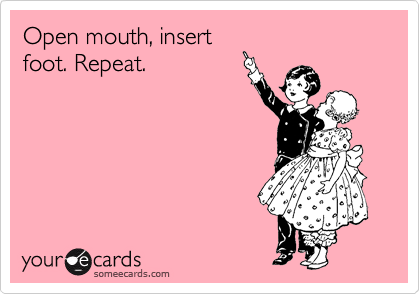ecard open mouth, insert foot repeat