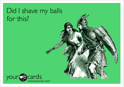Why shave balls
