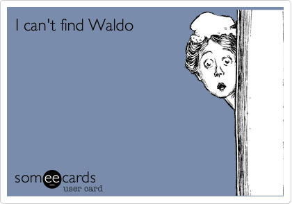 I can't find Waldo 