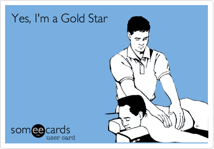 Yes, I'm a Gold Star