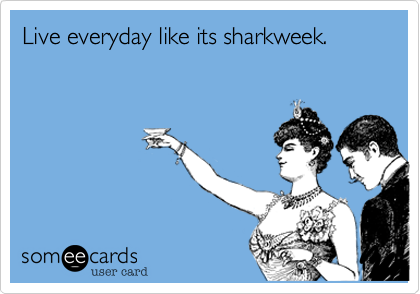 Live everyday like its sharkweek.