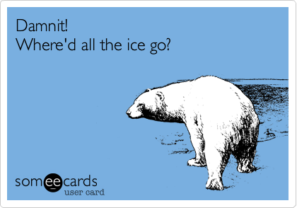 Damnit!
Where'd all the ice go?