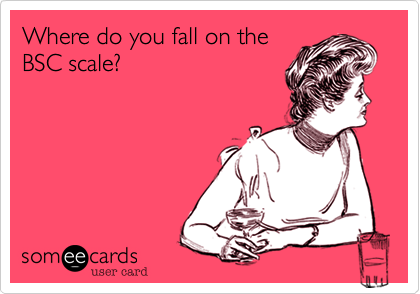 Where do you fall on the
BSC scale?