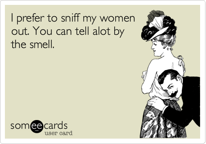 I prefer to sniff my women 
out. You can tell alot by
the smell.