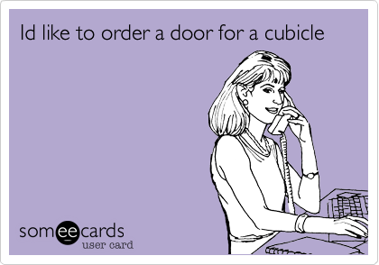 Id like to order a door for a cubicle