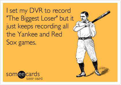 I set my DVR to record The Biggest Loser but it keeps recording