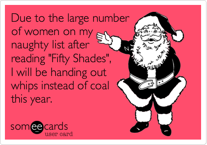 Due to the large number of women on my naughty list after reading 