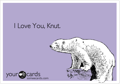

    I Love You, Knut. 