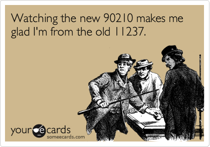 Watching the new 90210 makes me glad I'm from the old 11237.