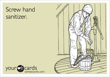 Screw hand
sanitizer.