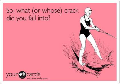 So, what %28or whose%29 crack
did you fall into?