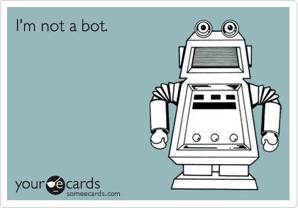 I'm not a bot.