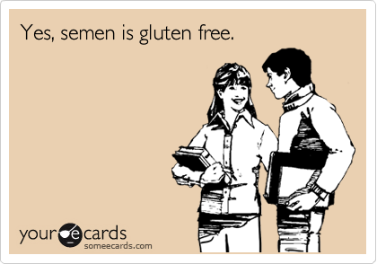 Yes, semen is gluten free. 