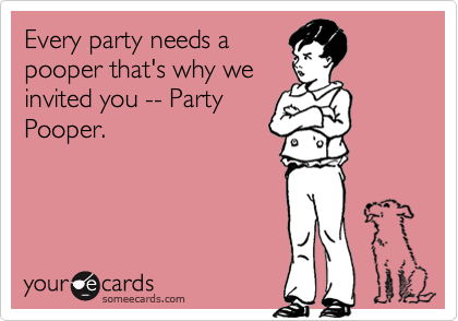 Image result for party pooper images