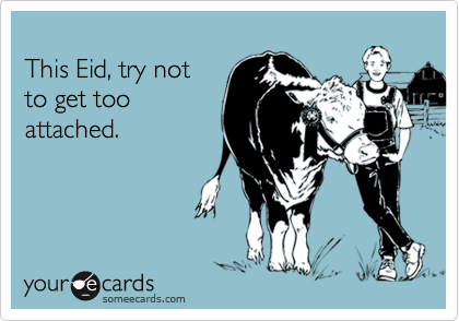 
This Eid, try not
to get too
attached.
