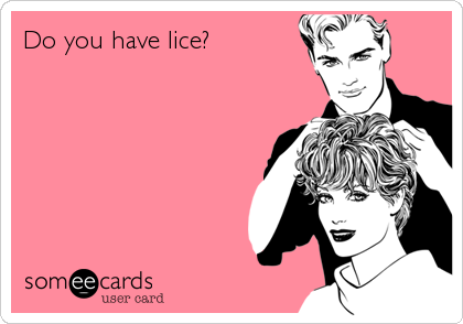 Do you have lice?