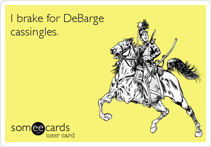 I brake for DeBarge
cassingles.