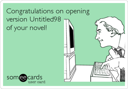 Congratulations on opening
version Untitled98
of your novel!