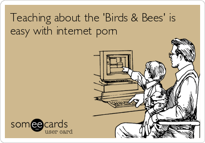 Teaching about the 'Birds & Bees' is
easy with internet porn