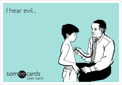 I hear evil...