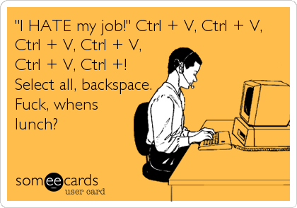 Fucking hate my job college